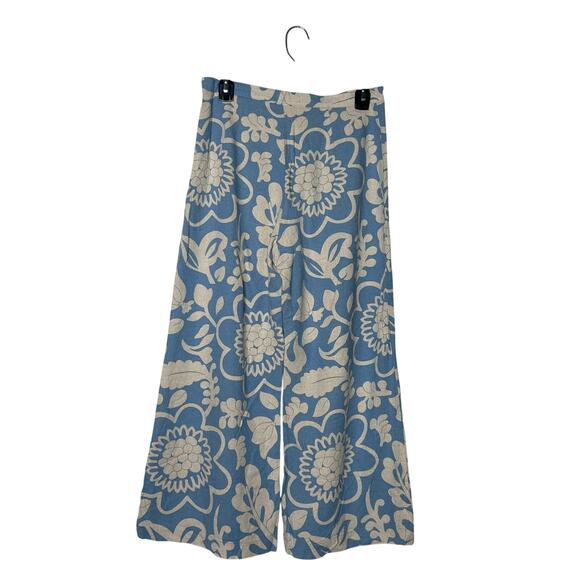 Foreveryoung The Label‎ Wide Leg Linen Blend Flower Prints Pant - Picture 6 of 12